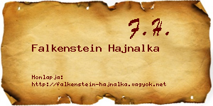 Falkenstein Hajnalka névjegykártya